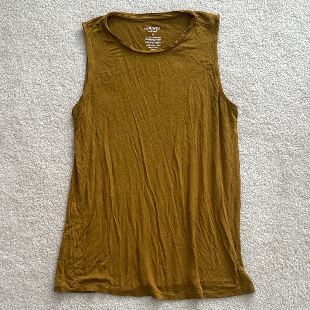 Nine West Women's Tan Muscle Tee